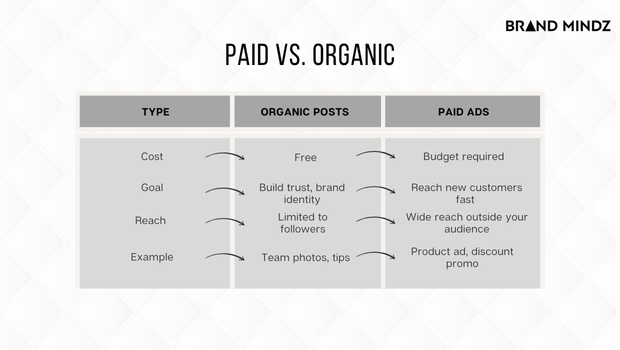 Paid vs. Organic Social Media